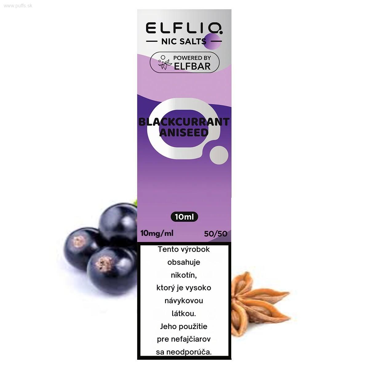 e-liquid ELF BAR ELFLIQ Blackcurrant Aniseed 10mg