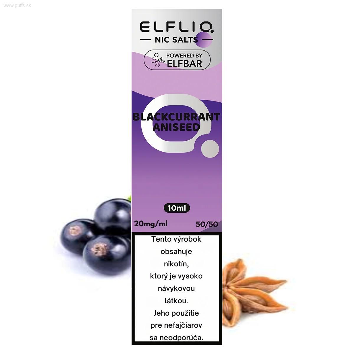 e-liquid ELF BAR ELFLIQ Blackcurrant Aniseed 20mg