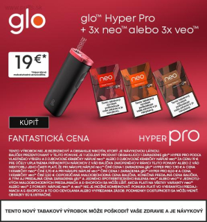 Glo PRO + 3x neo AKCIA!!!  