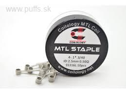 MTL STAPLE  2,5mm 0,5ohm 10pc