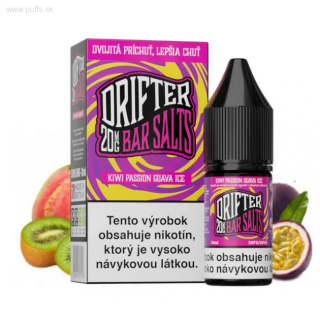 Drifter Bar Salts 10ml Kiwi Passionfruit Guava Ice 10mg