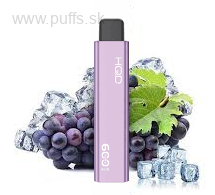 HQD 600 Jednorázová elektronická cigareta- Grape Ice