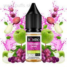 Bombo Nic Salt E-liquid 10ml Apple and Grape 20mg